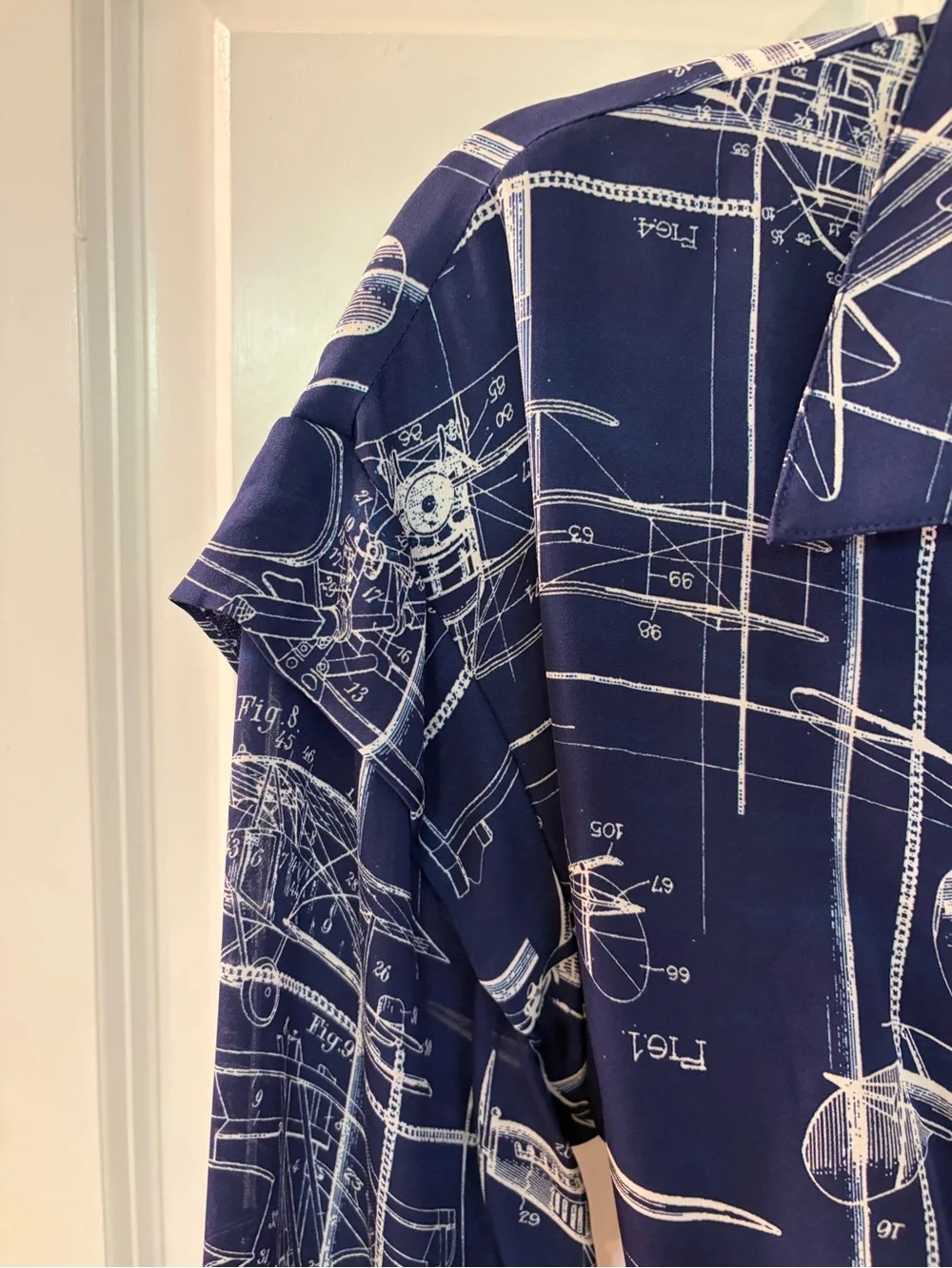 Nicole Miller Blueprint Wrap Dress NWT - Picture 3 of 7